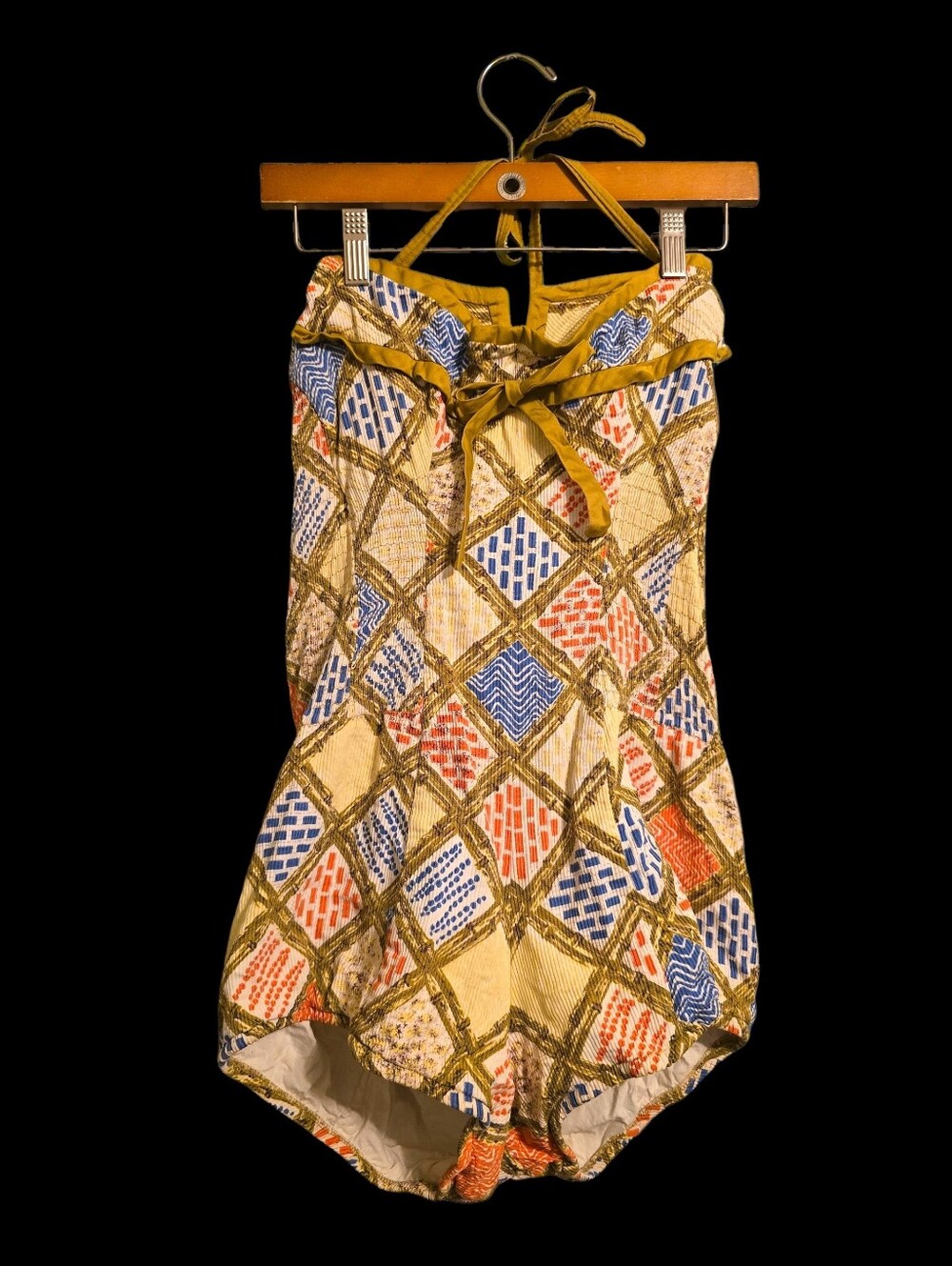 Vintage | 50s 60s Multi Patterned Sunsuit